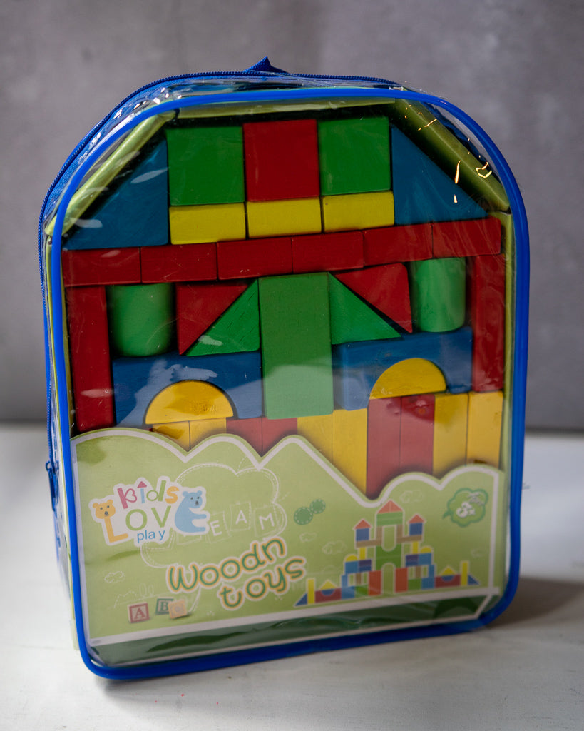 Mochila didáctica con Bloques para construir