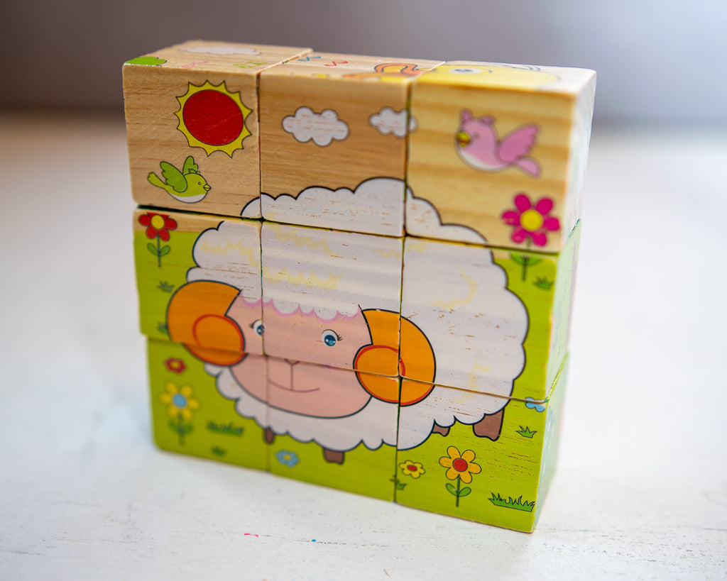 PUZZLE CUBO ANIMAL